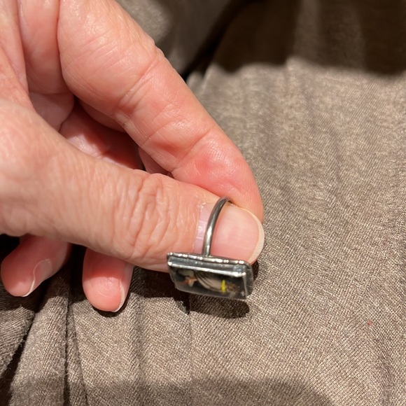 Thomas Mott kingfisher antique 1920s ring vintage rare 7 sterling silver marked - Picture 9 of 17